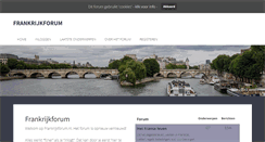 Desktop Screenshot of frankrijkforum.nl