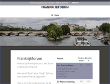 Tablet Screenshot of frankrijkforum.nl